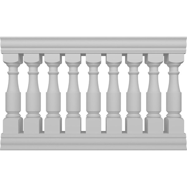 Ekena Millwork Fiberthane Hamilton Balustrade Railing Kit Style D (6 7/8" On-Center Spacing to Pass 4" Sphere Code) BALK40X060HMD - main
